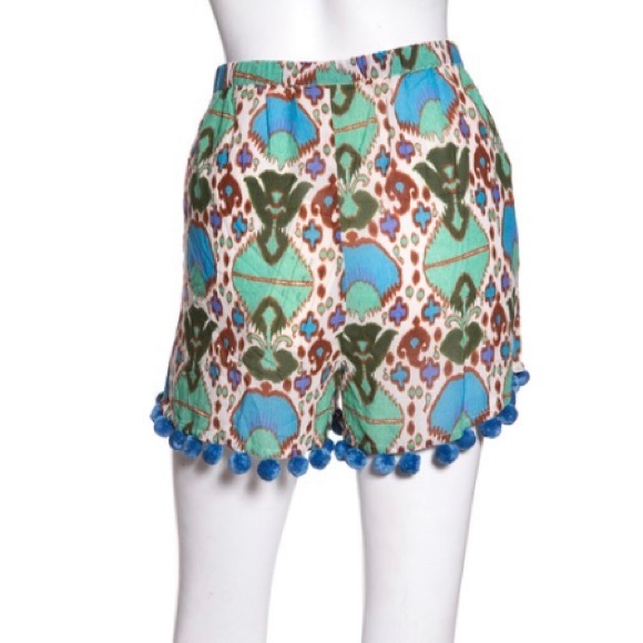 Figue cotton blend pom pom hem shorts, size XS - Picture 3 of 10